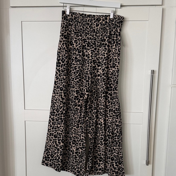 Anthropologie Pants - Leopard Wide Leg Pants
